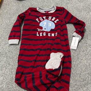 Carter's Red and Navy Striped Kids Pajamas